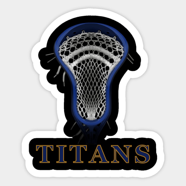 Titans lax Sticker by 752 Designs